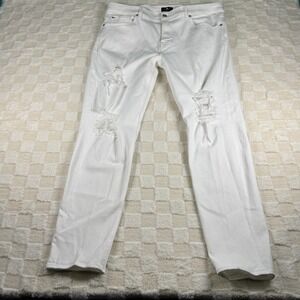 7‎ For All Mankind Men's White Distressed Paxtyn Jeans Size 38